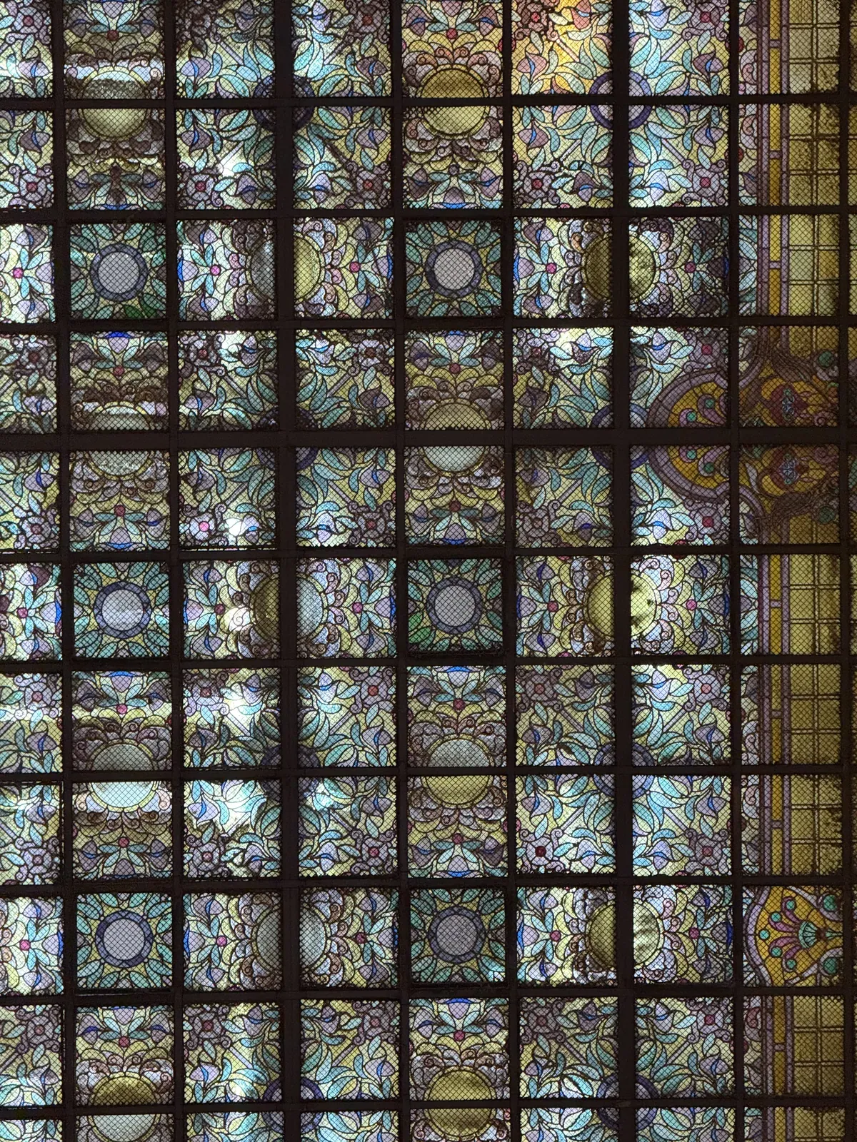 Vitral histórico de la Ciudad de México
